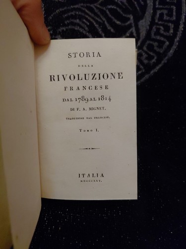 Mignet storia della - storia,