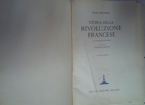 Michelet storia della - storia,