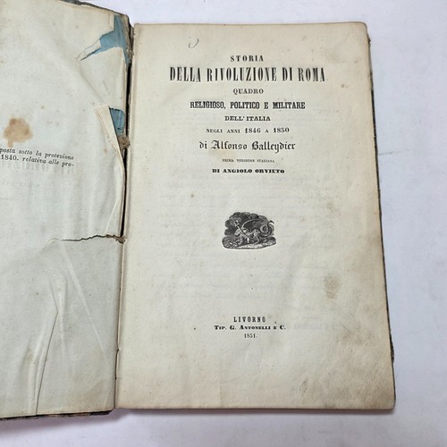 Libro antico 1851 storia - 1851,